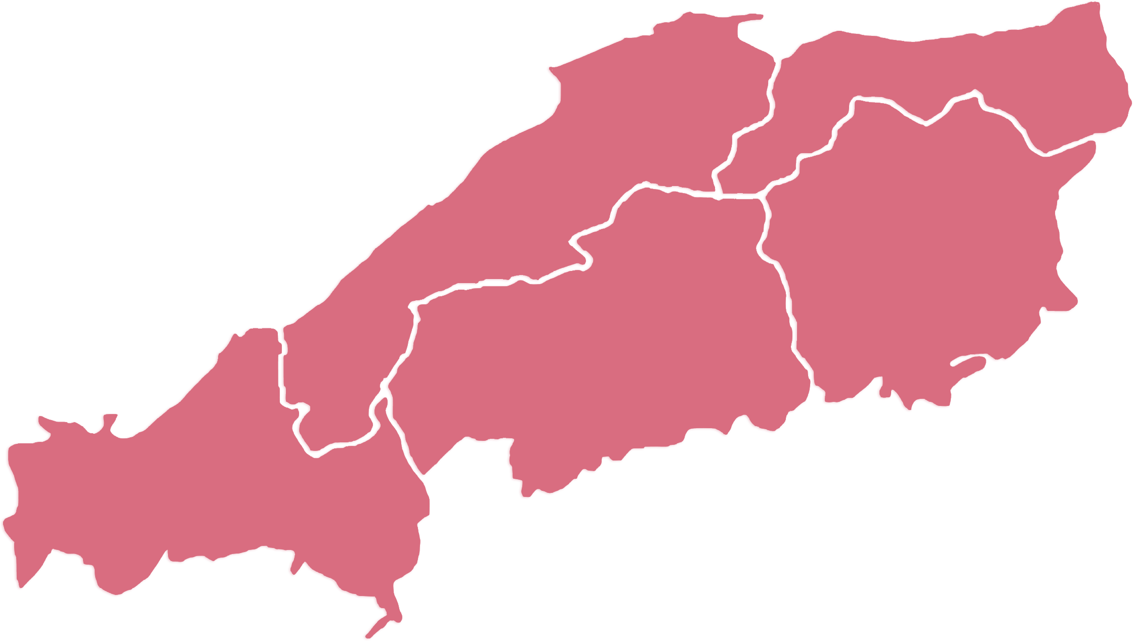 Chūgoku region map