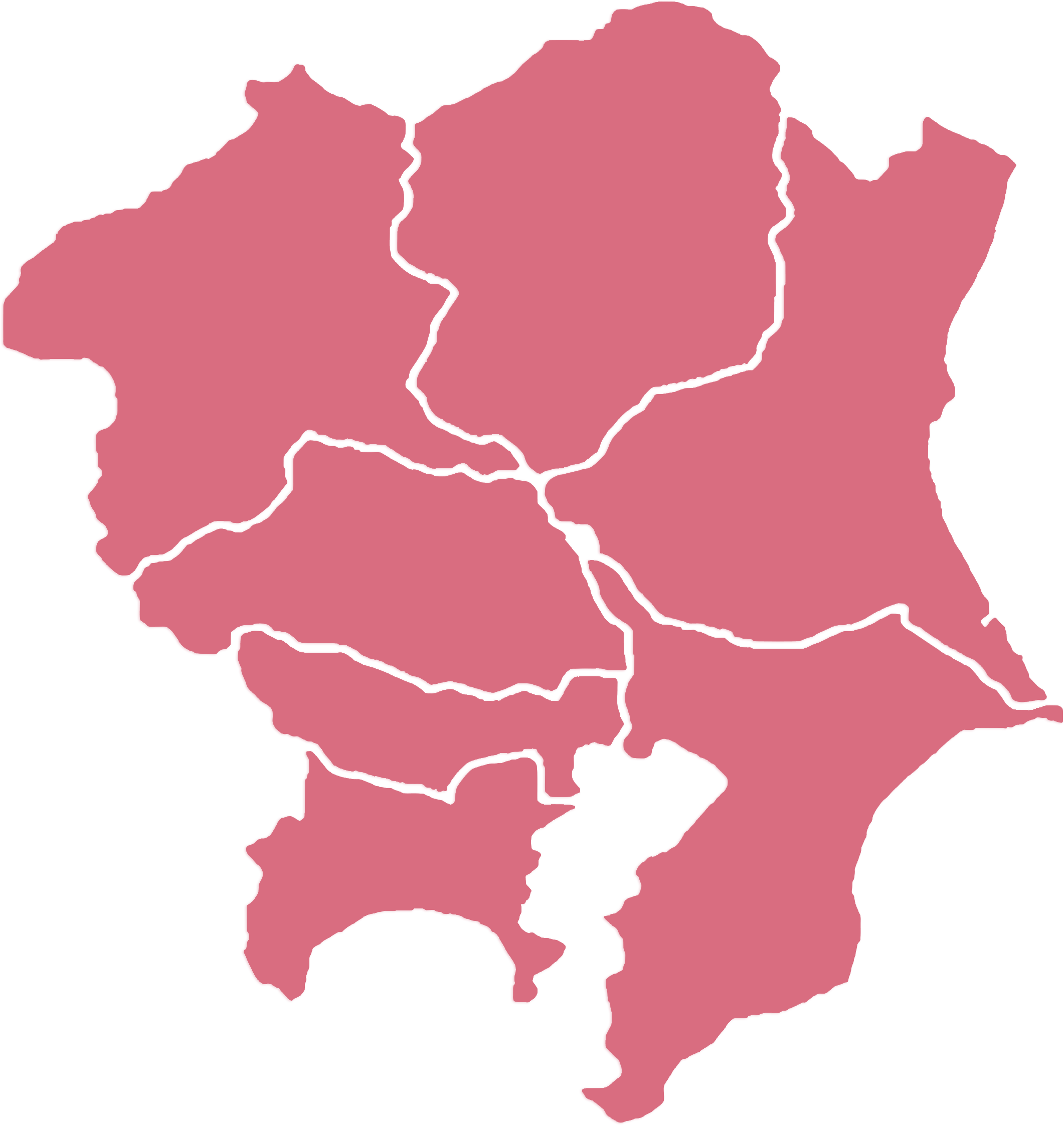 Kantō region map