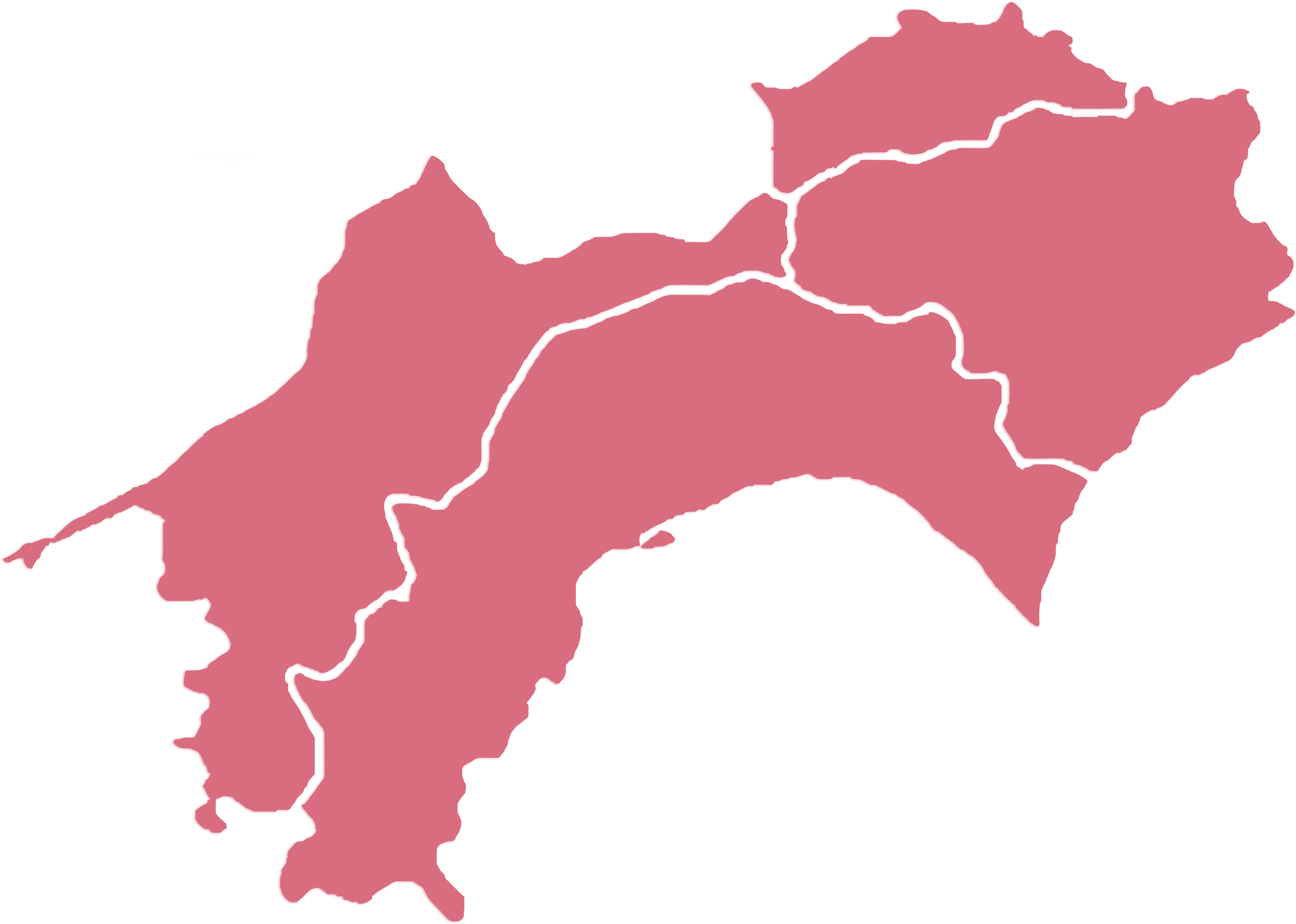 Shikoku region map